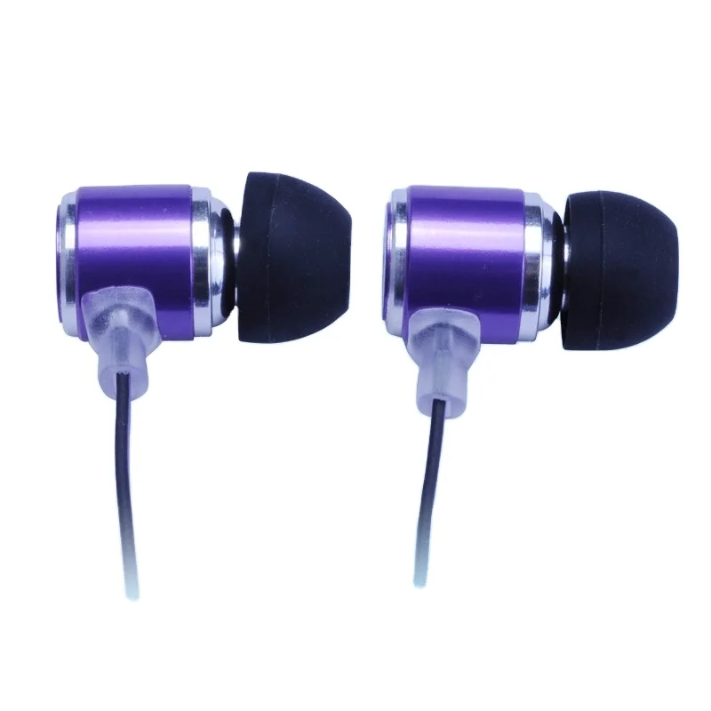 
Newest 2015 hot products stock clearance purple earphone for sale 