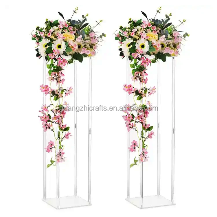 Clear Acrylic Flower Stand Wedding Centerpieces for Birthday Party Wedding Table Decorations