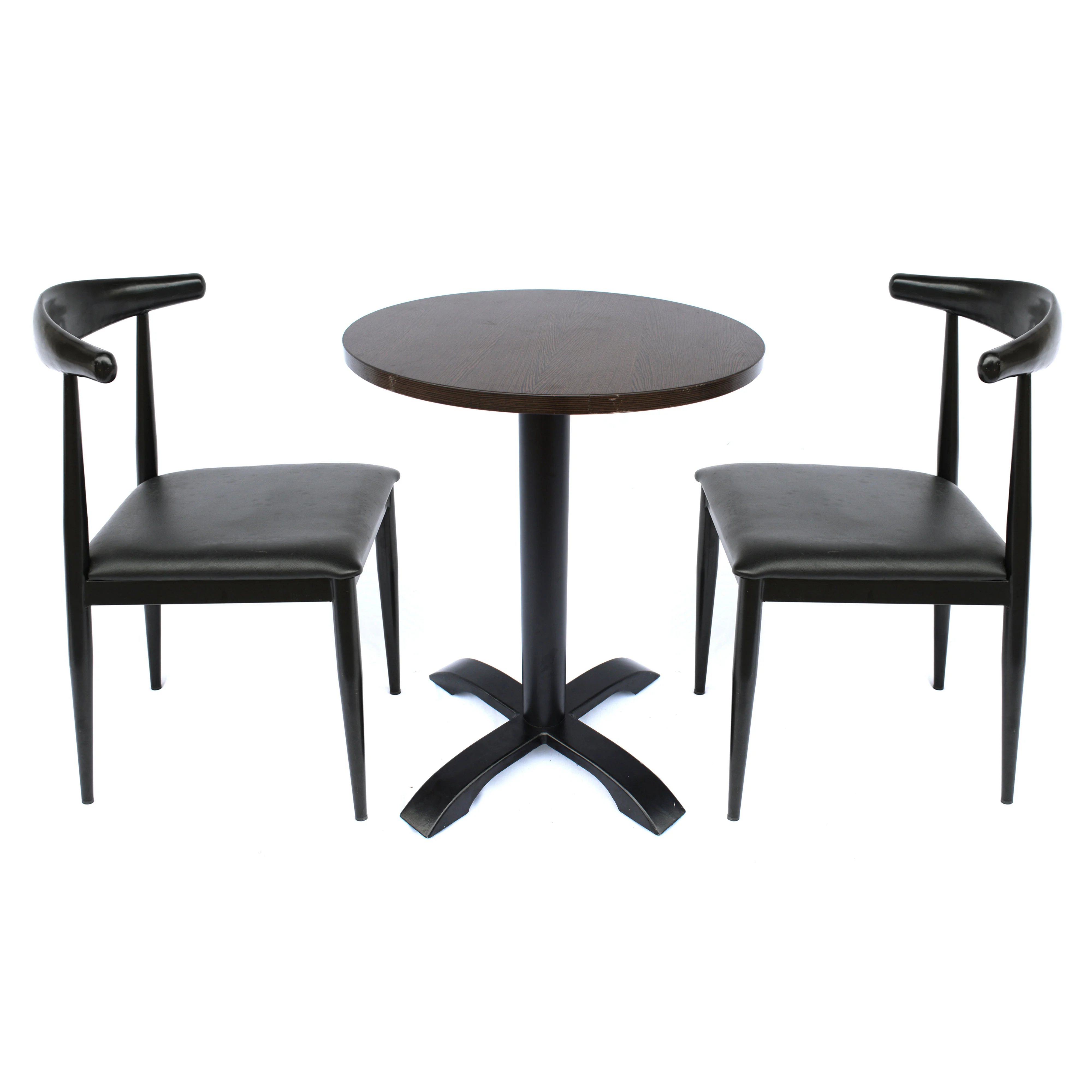 Factory direct sales cast iron black powder coated  table base with cross shape for durable dining table or living room table