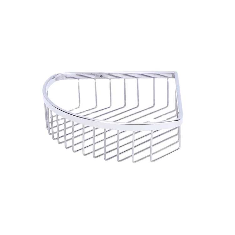 Widely Used Superior Quality chrome bathroom wall rack stainless steel Corner Shelf