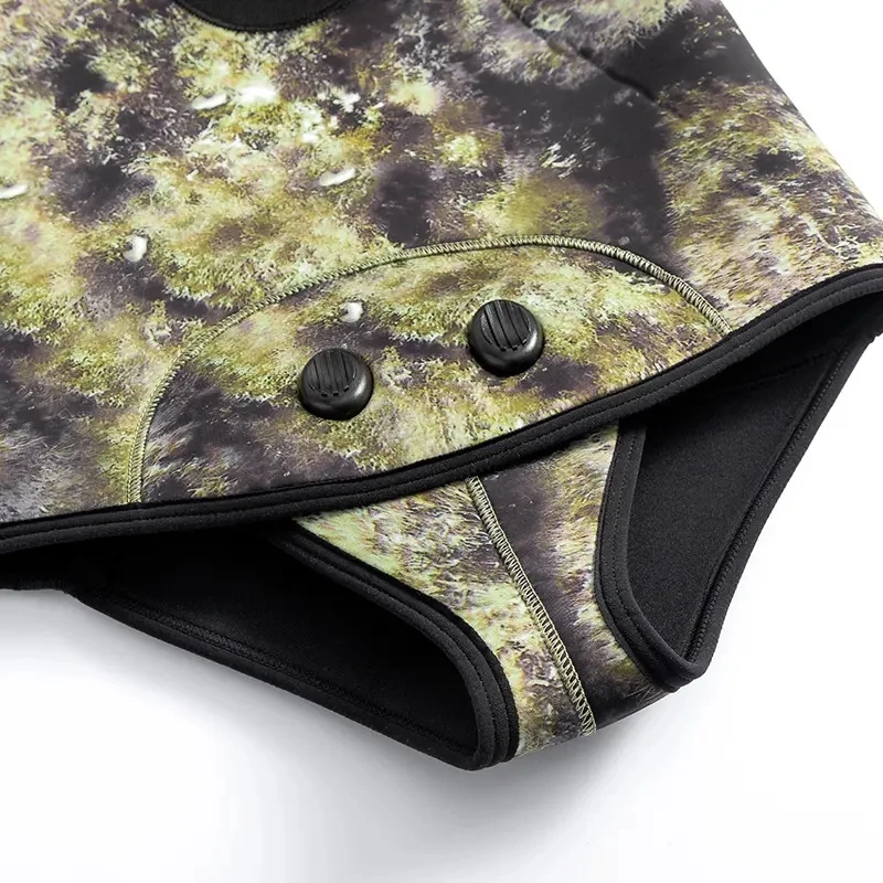 5mm 7mm Neoprene Hooded Spearfishing Wetsuit Keep Warm Two-piece Surfing Wet Suit Long Sleeve Diving Suit