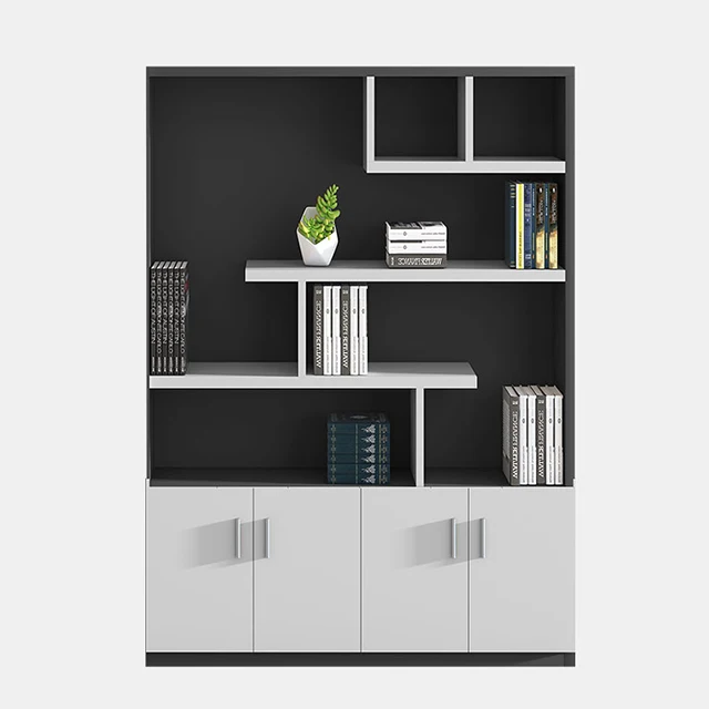 
Optional dimension and colors tall melamine open file storage shelf swing open white storage file cabinet 