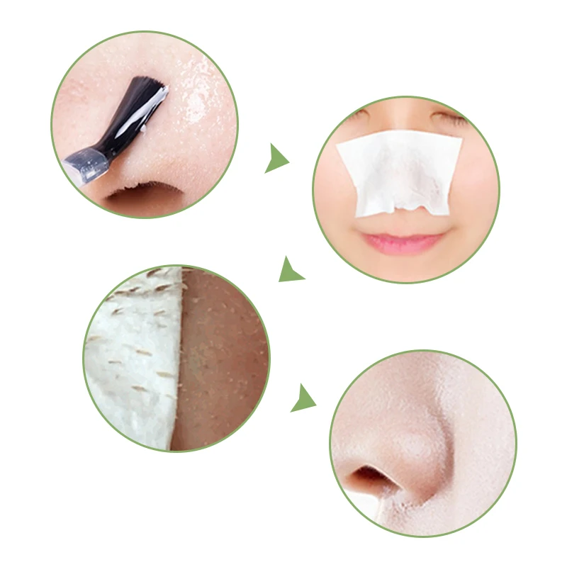 nose blackhead remover nasal membrane black Bamboo Charcoal paper sticker OEM ODM
