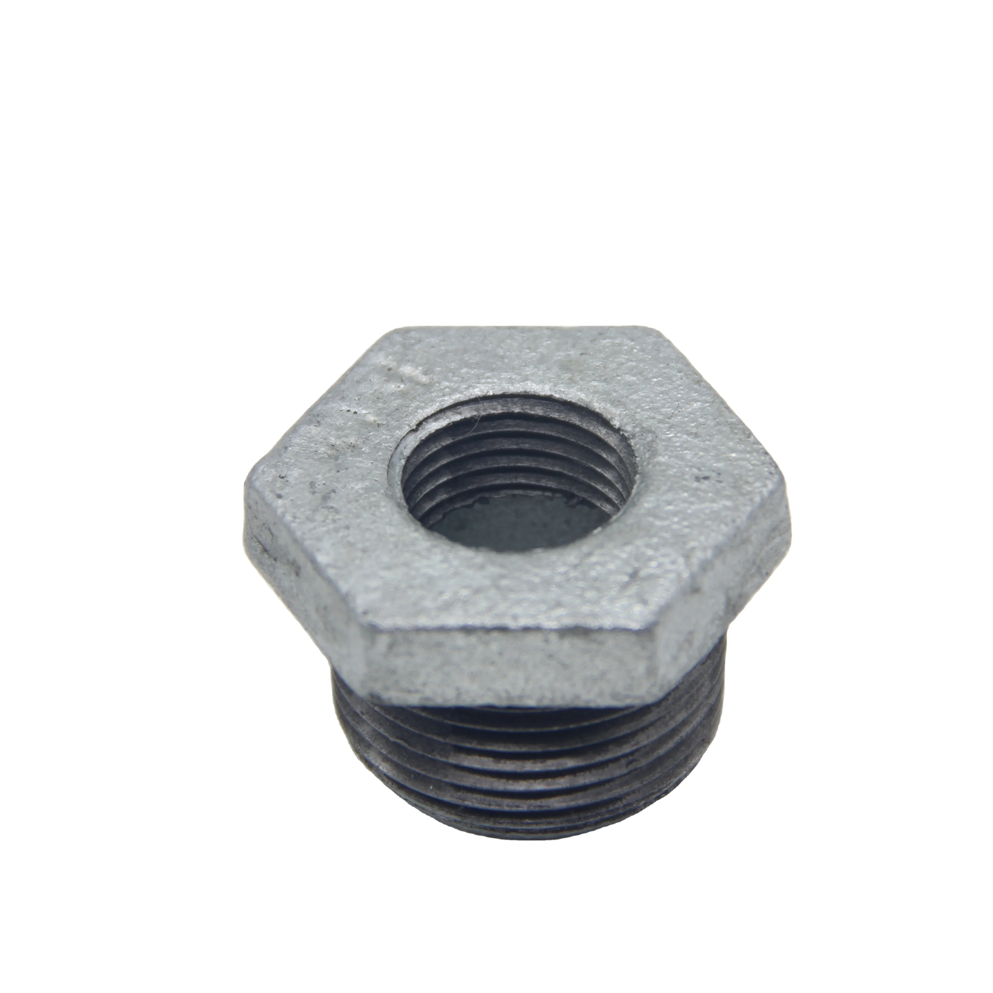 High quality malleable iron hot dipped galvanized black thread cast iron hardware fittings elbow reducing bushing
