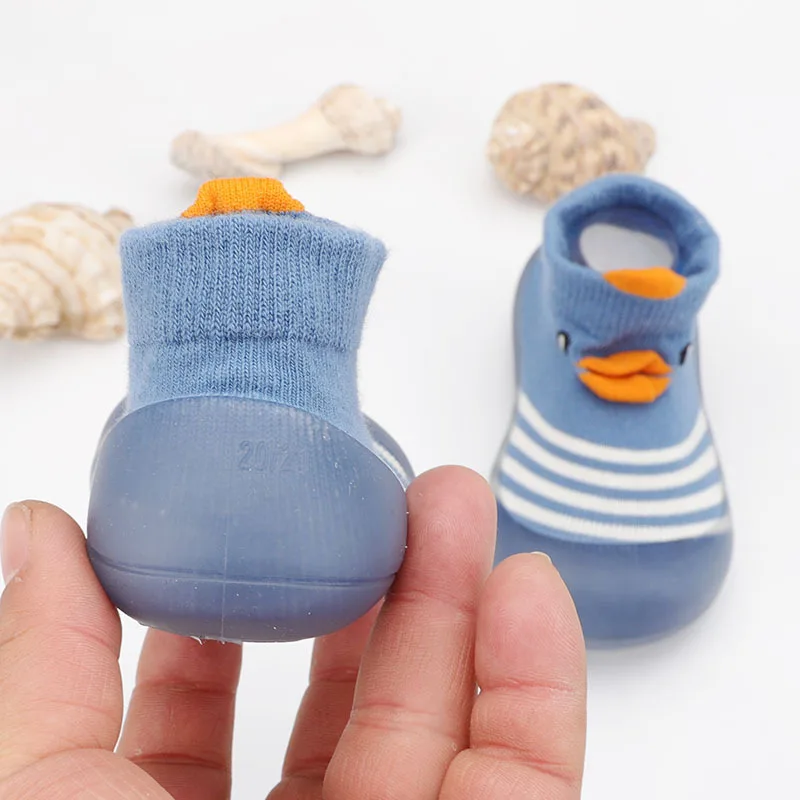 Competitive price kids indoor outdoor socks baby cartoon shoes  non slip elastic baby socks