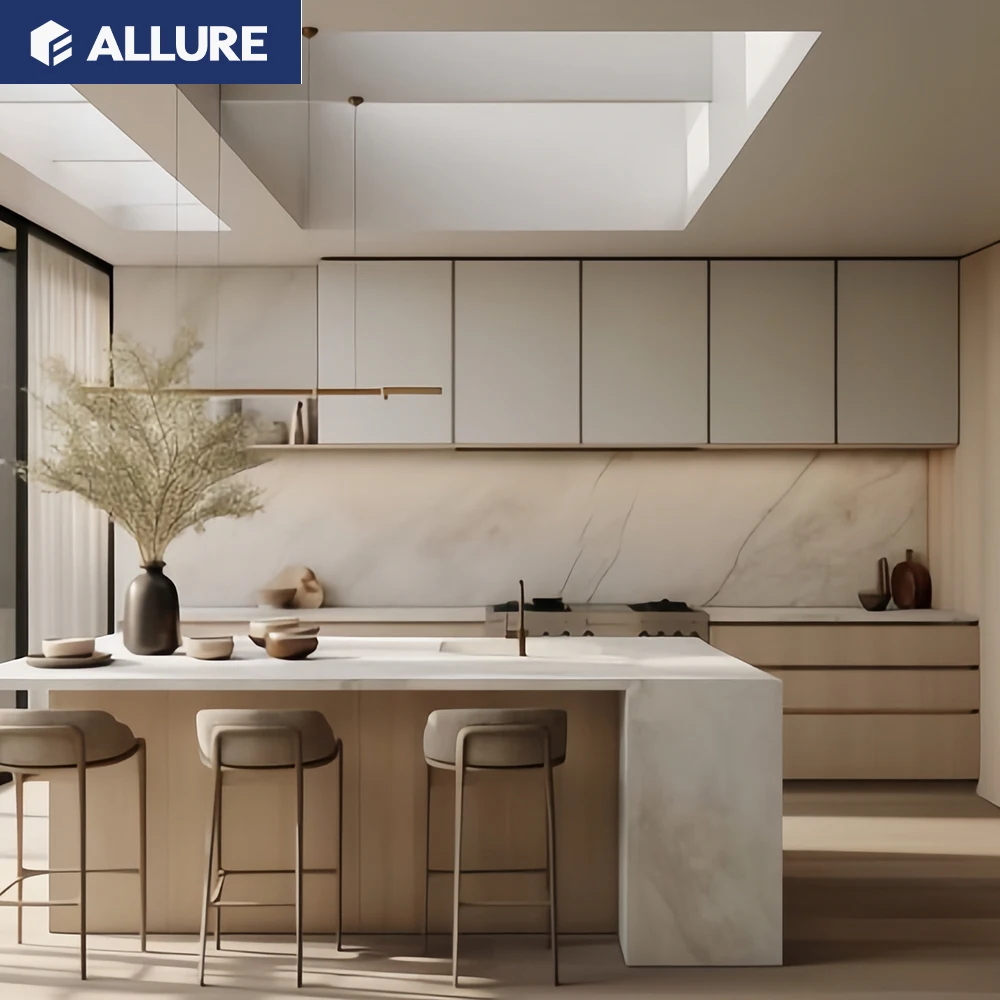 Аллюр фанерный кухонный остров готовый к сборке умные U-образные меламиновые модульные кухонные шкафы