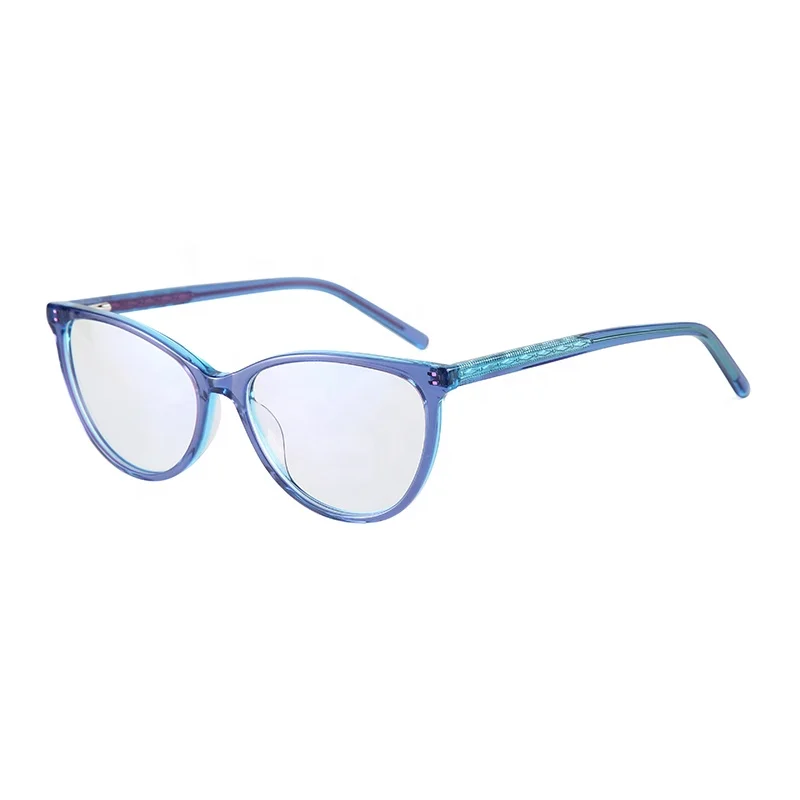 Attractive colorful translucent eyeglass wholesale cat eye optical frames
