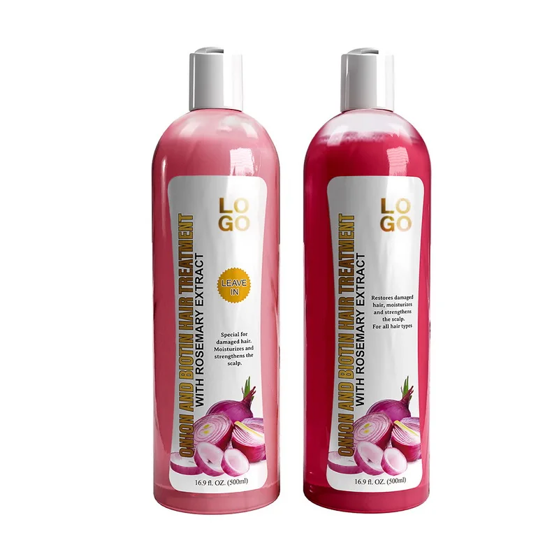 Onion Biotin and Rosemary Shampoo Conditioner Sets For Hair Loss And Thinning Hair  Growth Paraben Free Hair Treatment Care Set