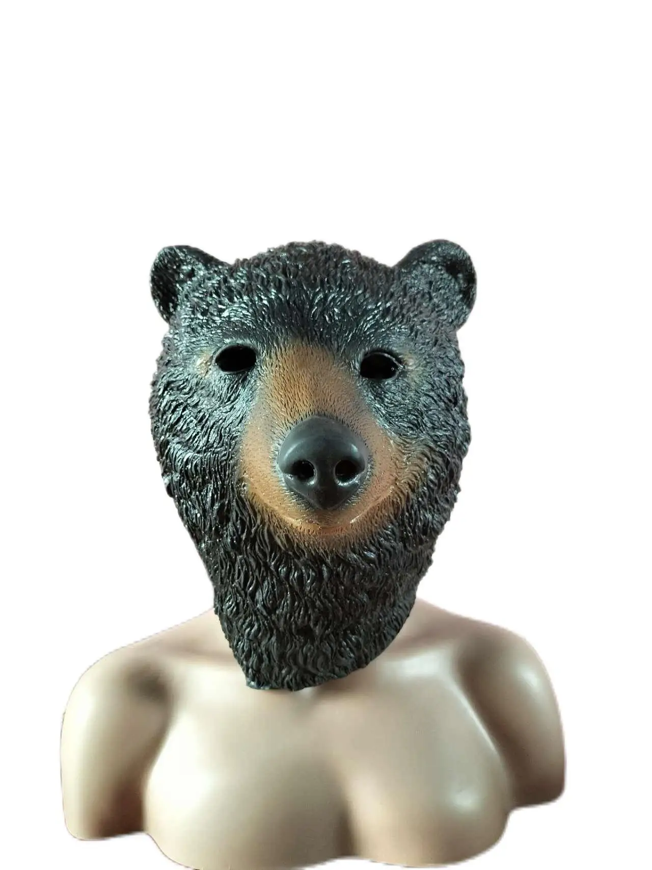 Realistic Latex Mask Full Face Halloween Rubber Animal Head Masks Masquerade Party Adult Cosplay Fancy Costume Props