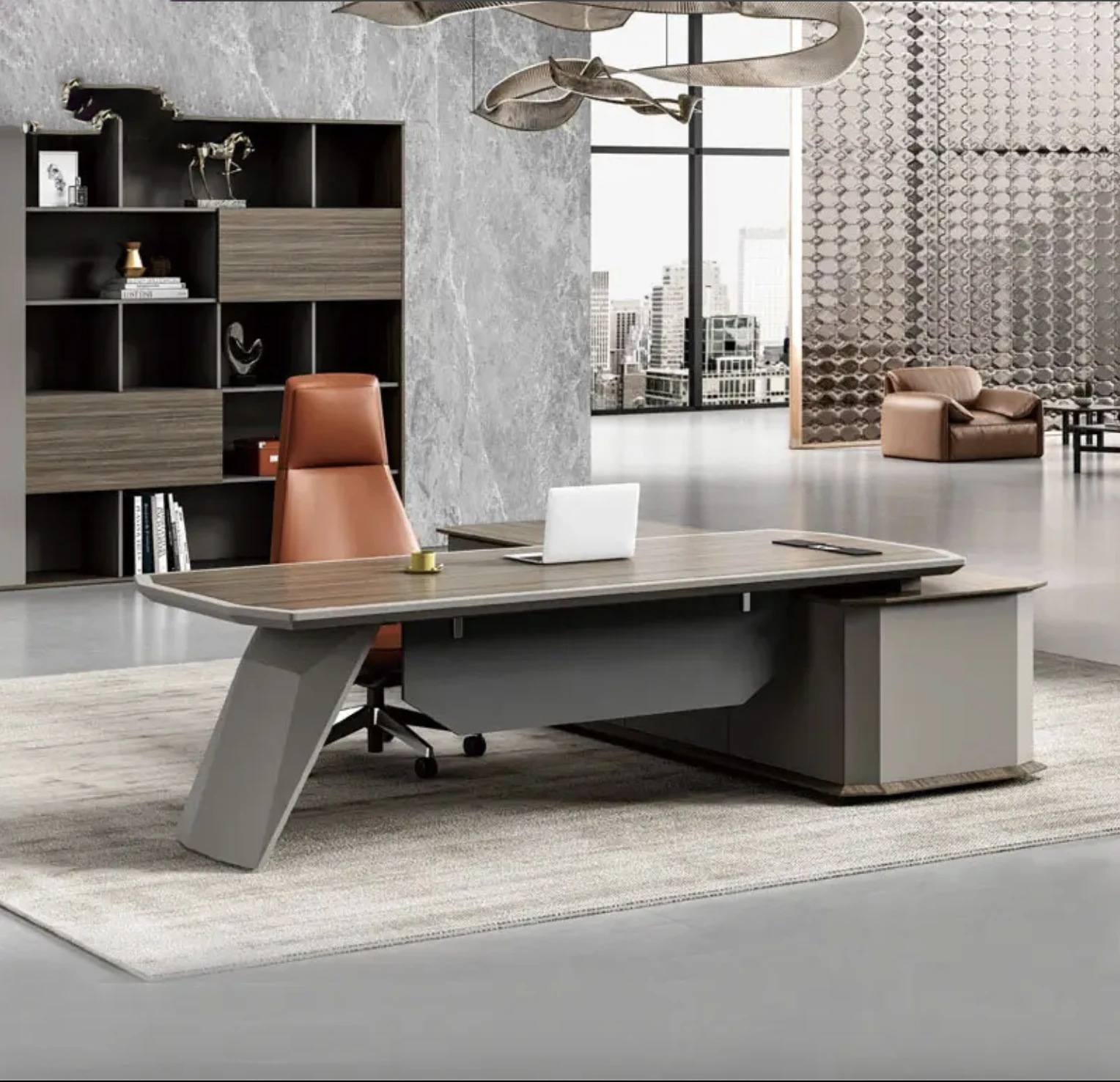 New Design office furniture desk ceo manager desk high end executive L shaped office desk