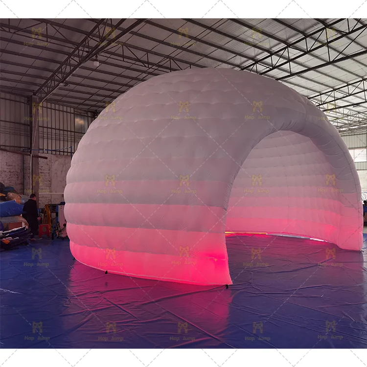 Party white Inflatable Dome Tent Giant Inflatable Party Tent Rental Inflatable Dome house LED lights free custom