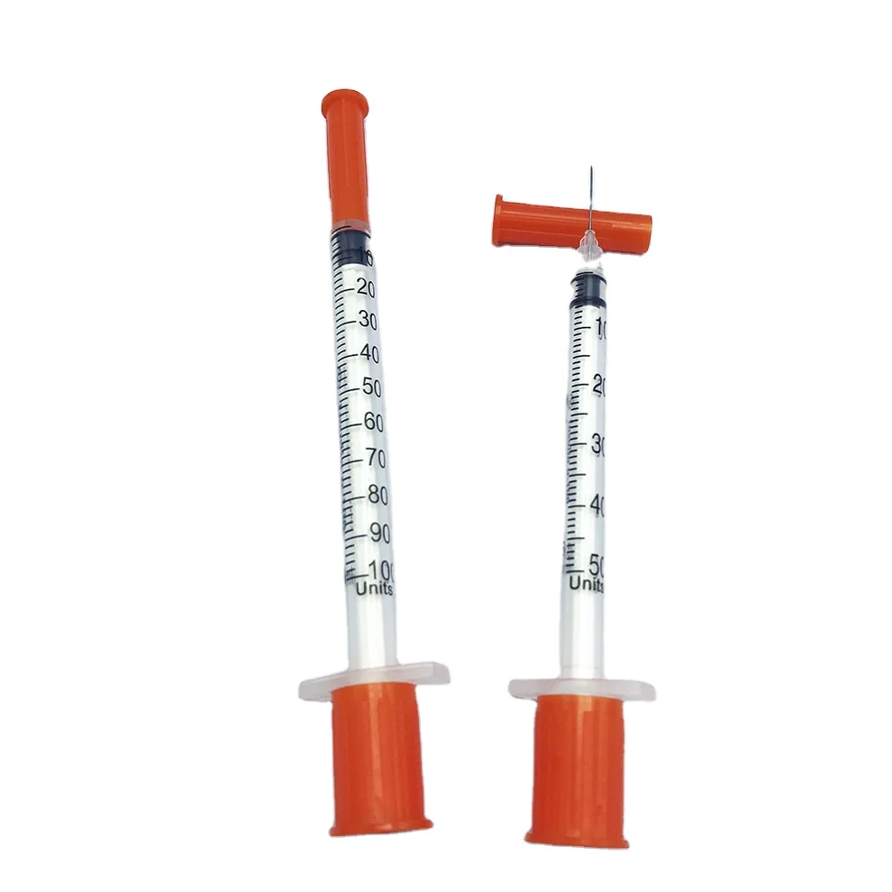 Disposable insulin syringe needle standard 0.3ml 0.5ml 1 ml 30g painless insulin syringe