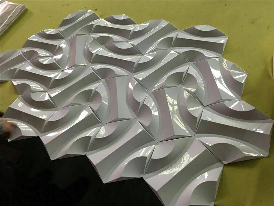 Green Material Decorative Best Price Low Moq PVC 3D Wall Panel