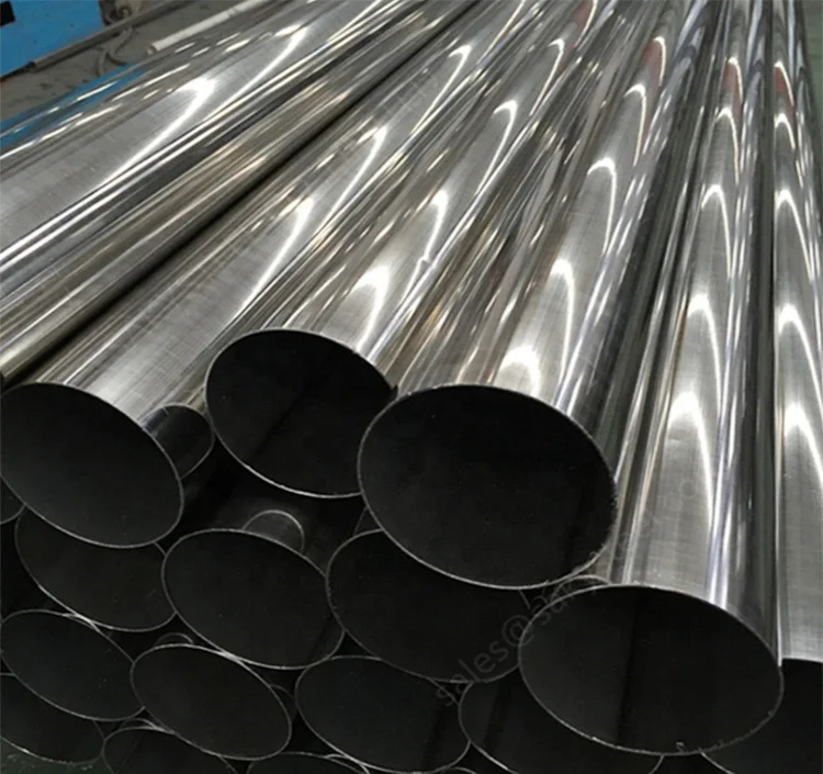 316 stainless steel pipe machinery manufacturing brushed mirror round pipe cutting