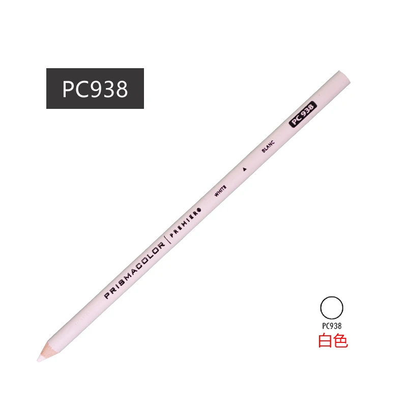 Sanford Prismacolor Premier soft core colored pencils art professional  white PC938