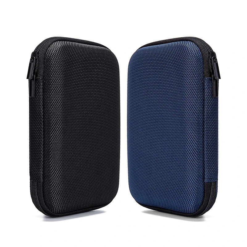 Custom OEM Good Quality External Hard Drive Power Bank Charger USB Cable Battery Case Waterproof Hard Shell EVA Carrying Case