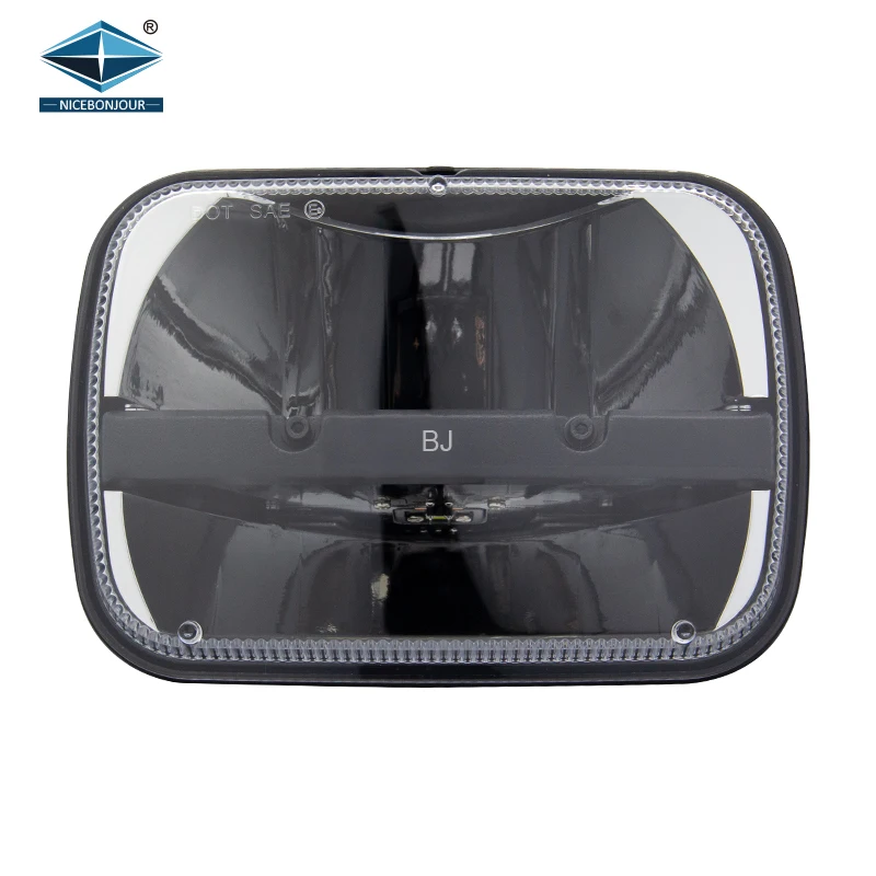 5X7 Inch Square Led Headlight Rectangle Led Headlight Sealed Beam 7 Inch Rectangle Led Headlight For Jeep Chevrolet Ford GMC