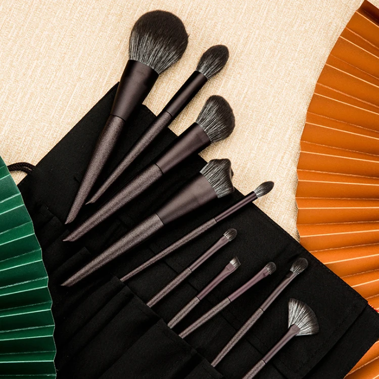  Makeup Brushes Custom Professional Eco Friendly Hair 10pcs Brush