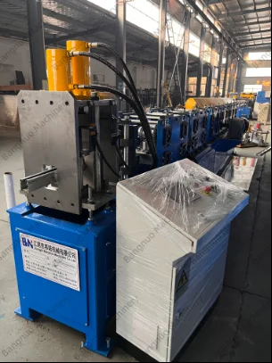Door Guide Rail Roll Forming Machine High Technology Garage Door Track Rail Forming Machine