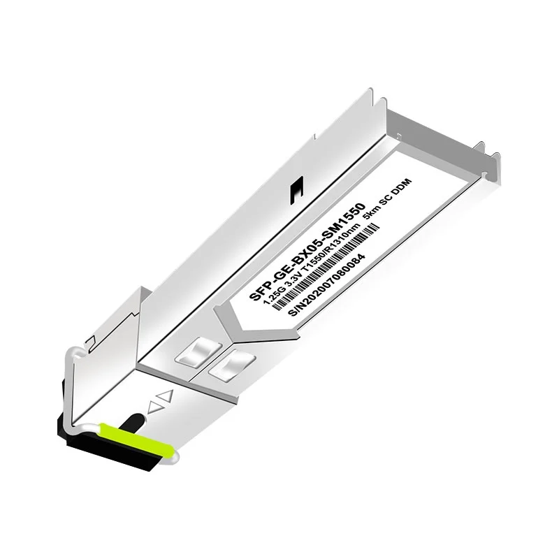 Hot Plug DDM Support 1310/1550nm 5km 1.25G Single-mode Sing-Fiber SC SFP Module
