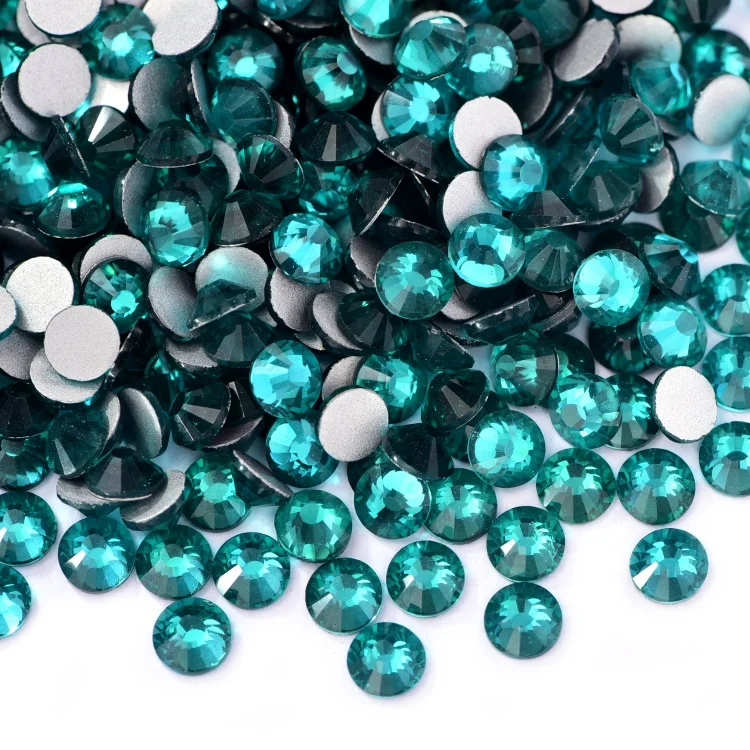 Oleeya Crystal AB Colorful Non Hotfix Rhinestone Flatback Glass Stone Nail Rhinestones Diamond For DIY Decorations SS3-SS50