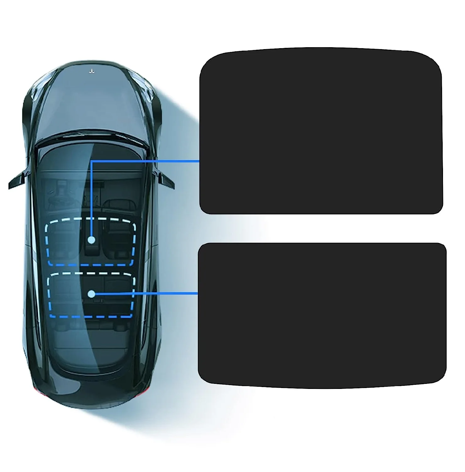 Для Tesla Model 3 солнцезащитный козырек на крышу с УФ-защитой и изоляцией потолочные окна