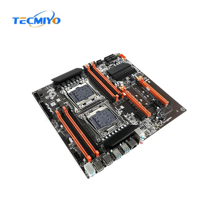 Tecmiyo X99 Dual Processor Motherboard Lga2011 Ddr4 4 Channels Dual Cpu Gaming Atx Motherboard