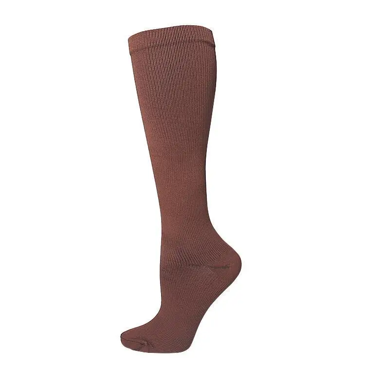 Sock manufacturer Unisex Long Tube Copper Pain Relief Stockings 15-20 mmHg Nylon Sports Knee High Compression Socks