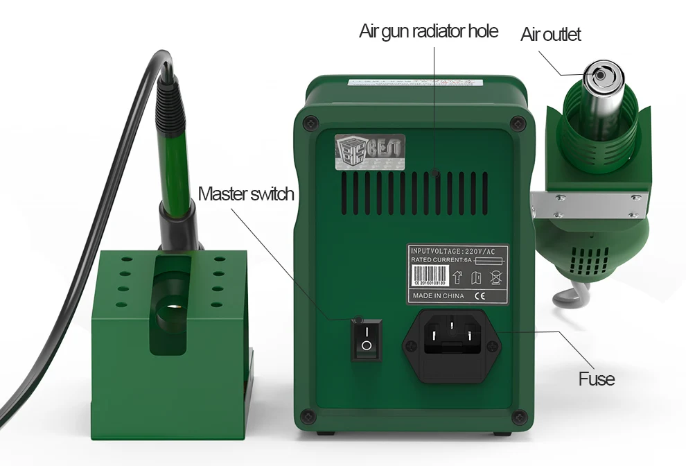 Customized 898D cheap price SMD temperature adjustable smd station soldering quick of mobile repairing