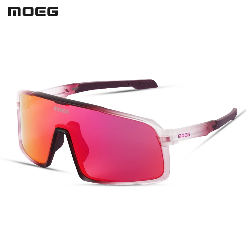 MOEG Cycling Sunglasses with Anti-UV Electroplated True REVO Lenses Eyeprotection for Outdoor Sports Fishing Riding