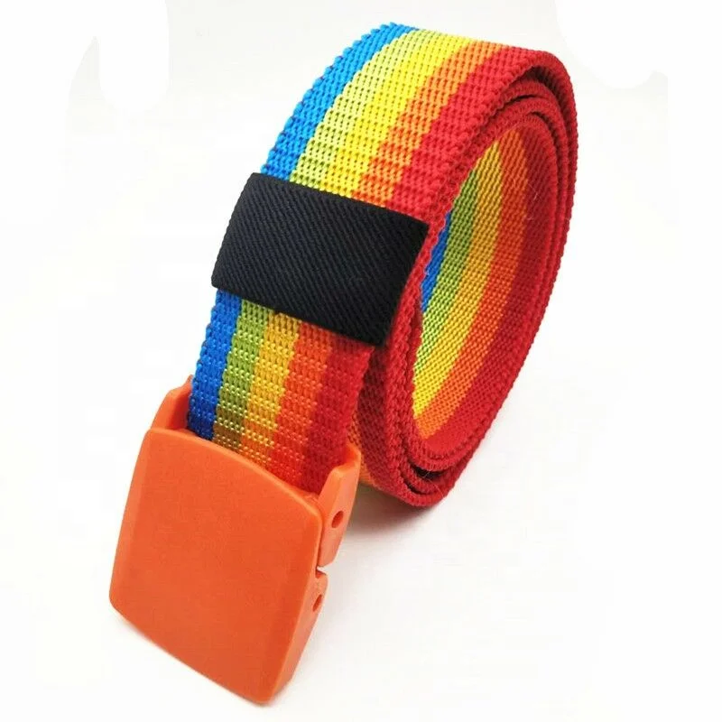 Fashion PP material  multicolor women army tactical belt for sale