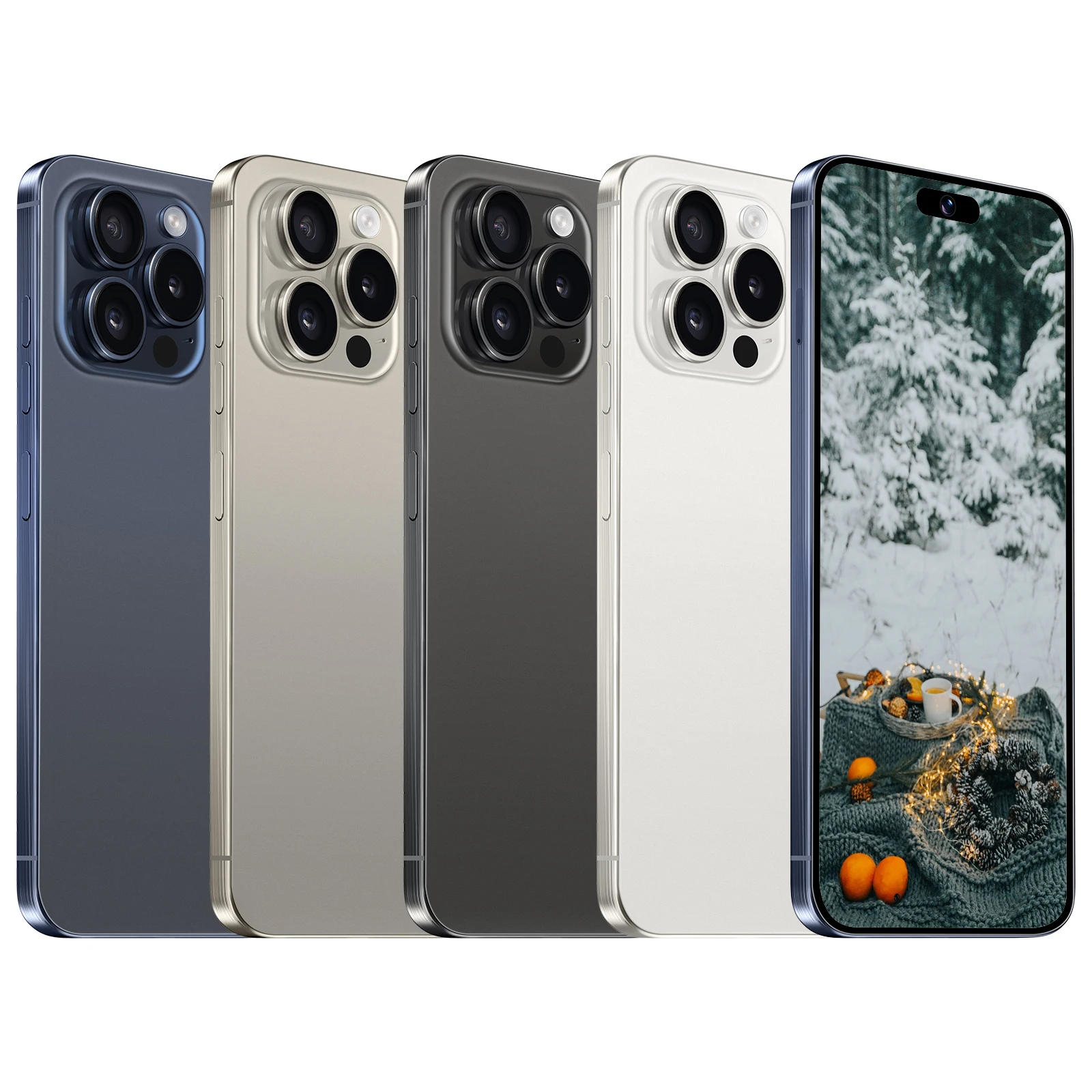 Новейшая версия 15 Pro Max 6 8 дюймов клон смартфон 4G 5G 16GB + 1TB разблокированная Двойная сим-карта HD экран LTE CDMA 64MP логотип