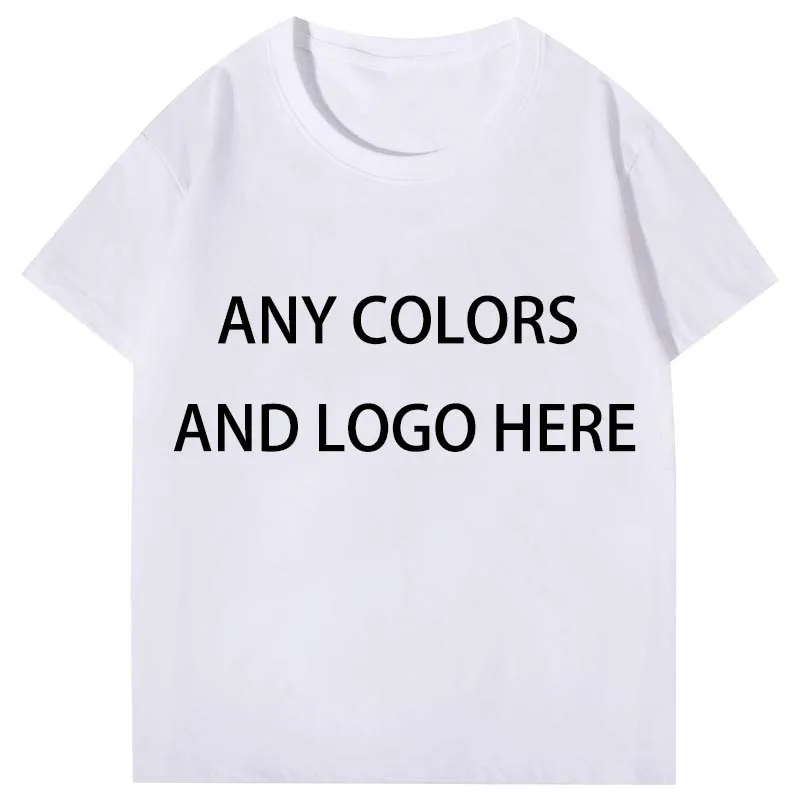 High Quality Wholesale Cotton T shirts Sublimation T Shirts Plain Custom Printing Over size White Blank T-Shirt