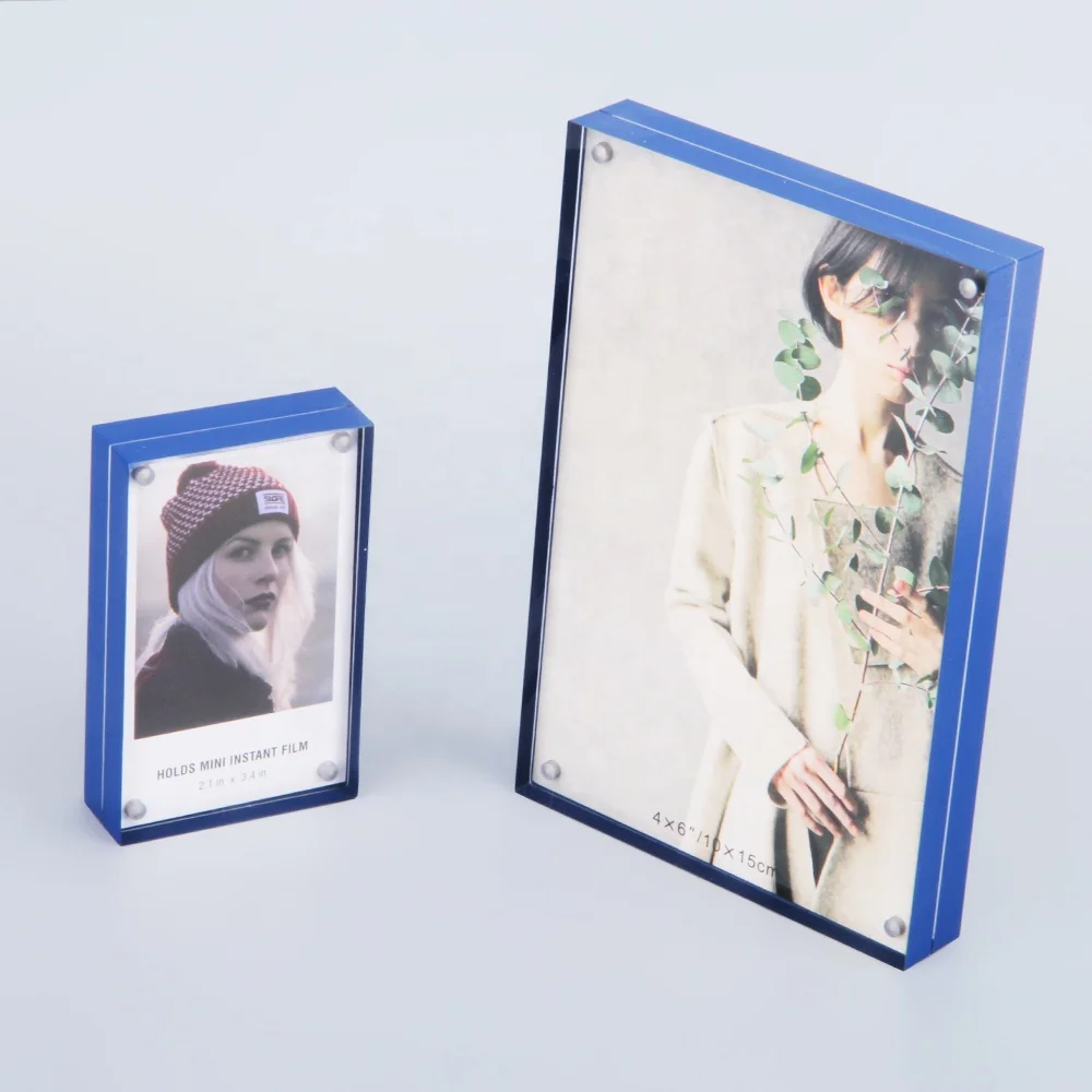 HOMESWEET Wholesale Acrylic photo frame 4X6 Clear Acrylic Photo Frame With Magnet