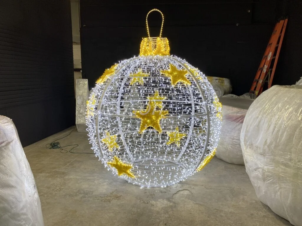large led christmas outdoor sphere