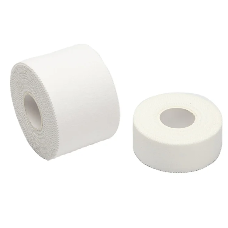 Cotton Zigzag Sports Gym Fitness Wraps Support Tape White Muslin Kinesiology Muscle Athletic Protect Tape