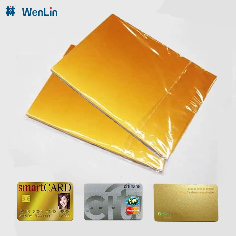 WENLIN white rigid pvc sheet a4 inkjet pvc fusing sheets