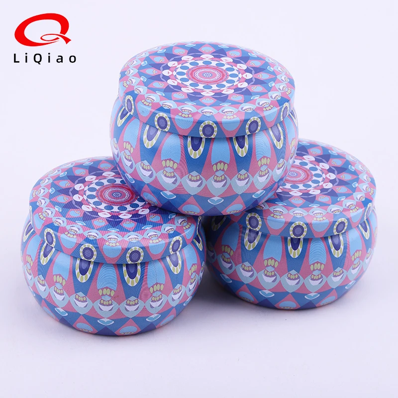Candle Jars Solid Aromatherapy Container Jars Metal Box Coffee Beans Tea Spice Candy Tin Can