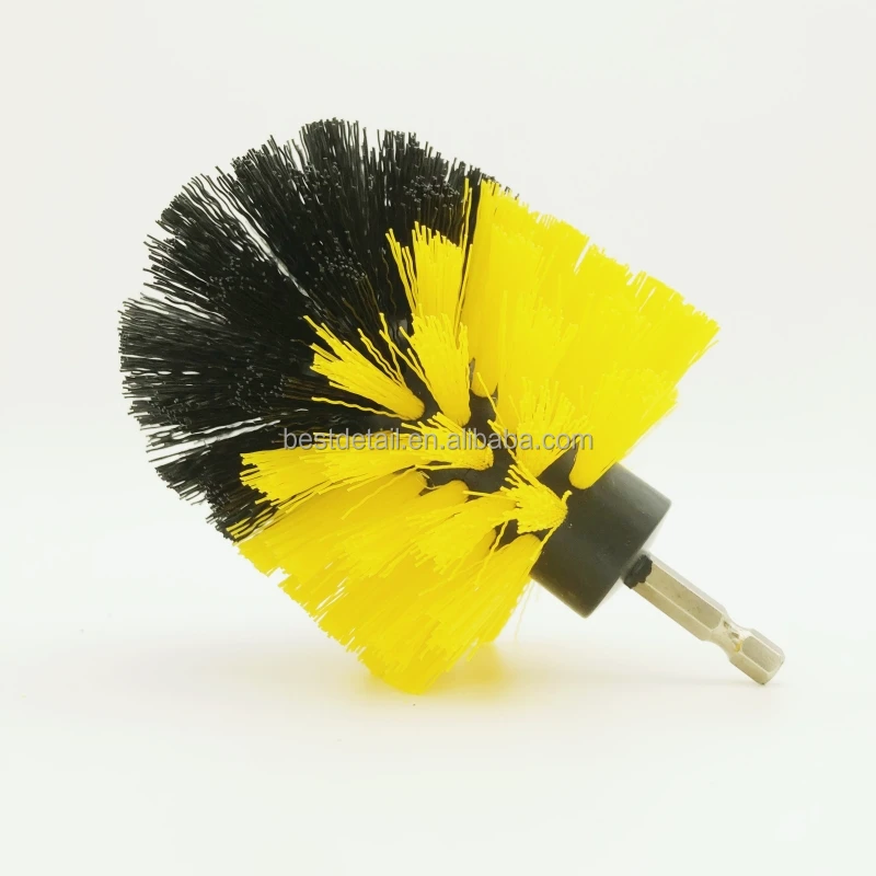 New 3 Pack Car Tire Wash Cleaning Drill Brush Set Clean for Grout Tiles Sinks  Bathtub  Bathroom  Kitchen