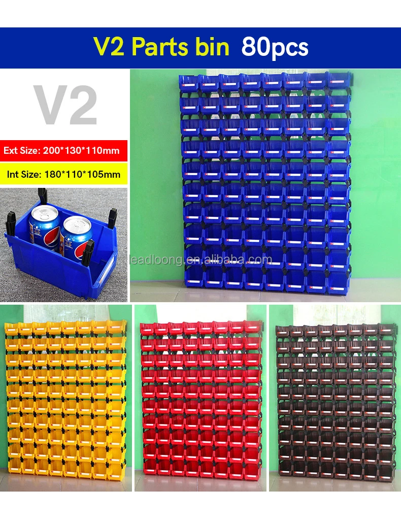 Used storing shelf workstations for Plastic Storage Bin small parts container box Stackable storage box