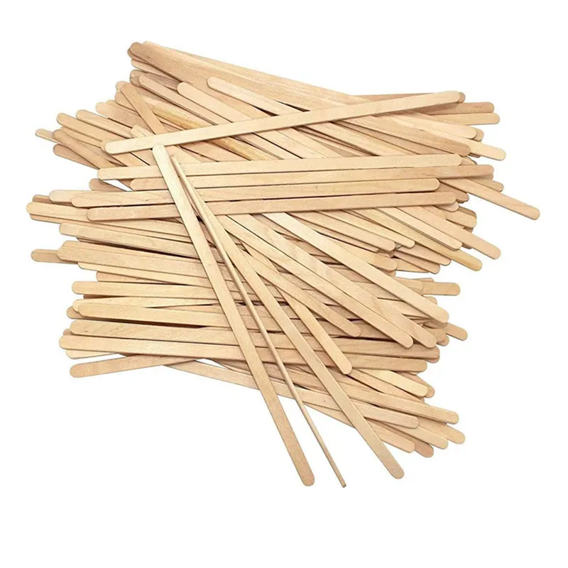 Christmas custom size wooden bamboo stick coffee stirrer Wooden stirrers and sticks for coffee