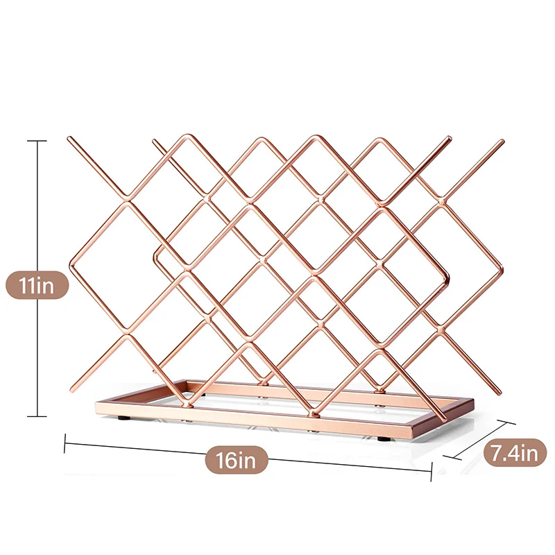 Factory Personalized 20 Litres Water Spray Bottle Drying Racks With Fits Six Wine Bottles For Bar And Hotel