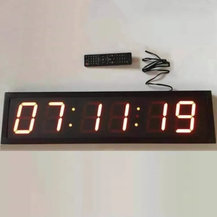 big nixie tube 4 inch 6 digits LED clock with stopwatch and count up/down timer