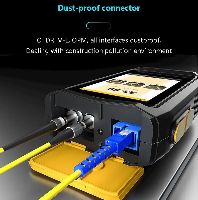 New 80km Handheld Mini OTDR 1550nm Fiber Optic Tester Exfo PON Domain Launch Smart Event Map With OPM VFL OLS