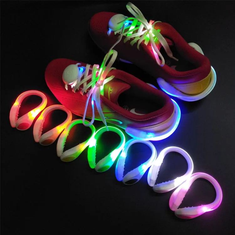 Super Bright Outdoor Night Lighting Flashing Safety Running Shoes Clip Lamp Led Shoe Light