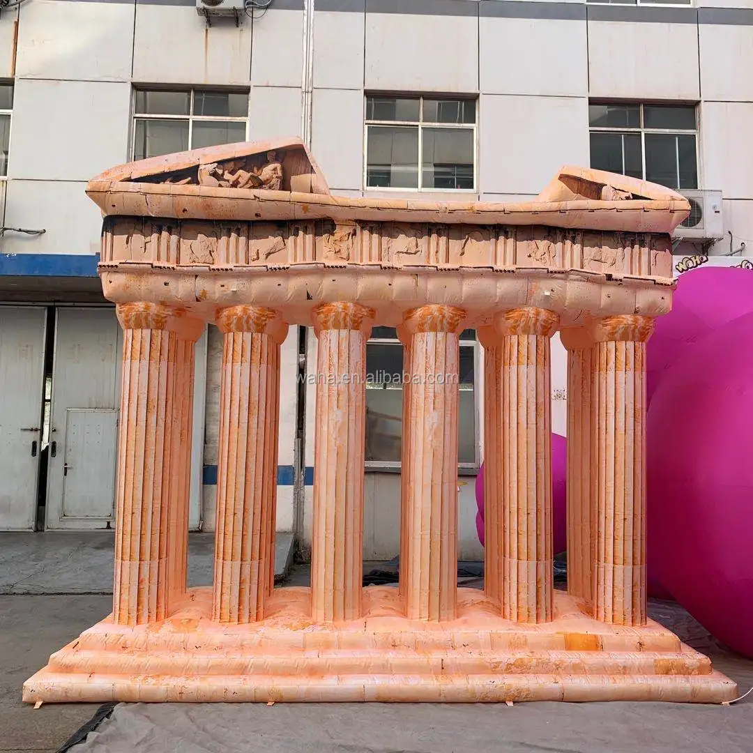 Customized inflatable egyptian pyramid building Giant Inflatable building Sphinx inflatable decoration for advertising