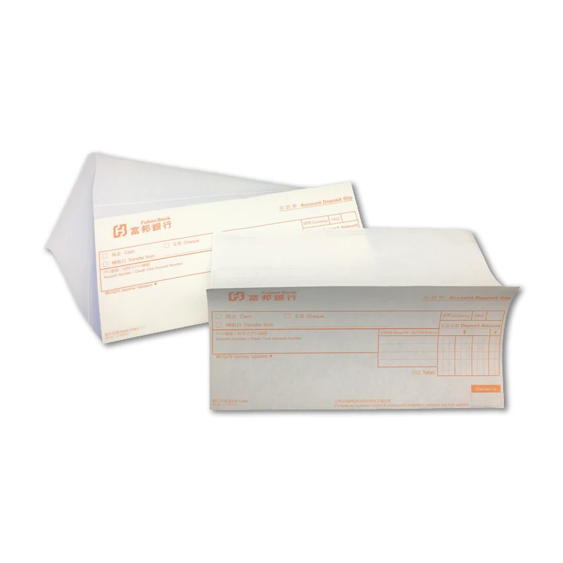 Custom 2 part NCR Paper Perfect Multi-Part Form Sets Every Time Account Deposit Slip Binding By Fanapart High-Strength Edge Padd