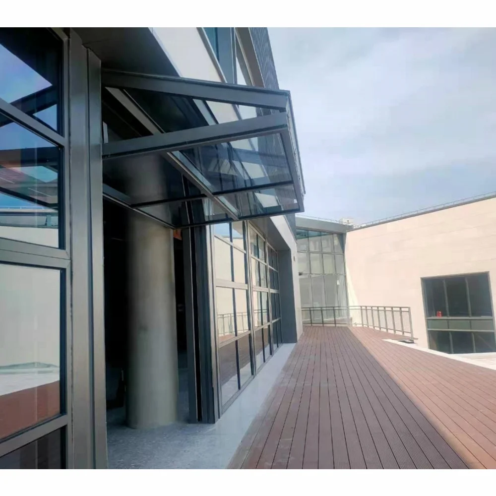 Hydraulic Aluminum Electric Vertical Bi-fold Door for Commercial Shop and Garage