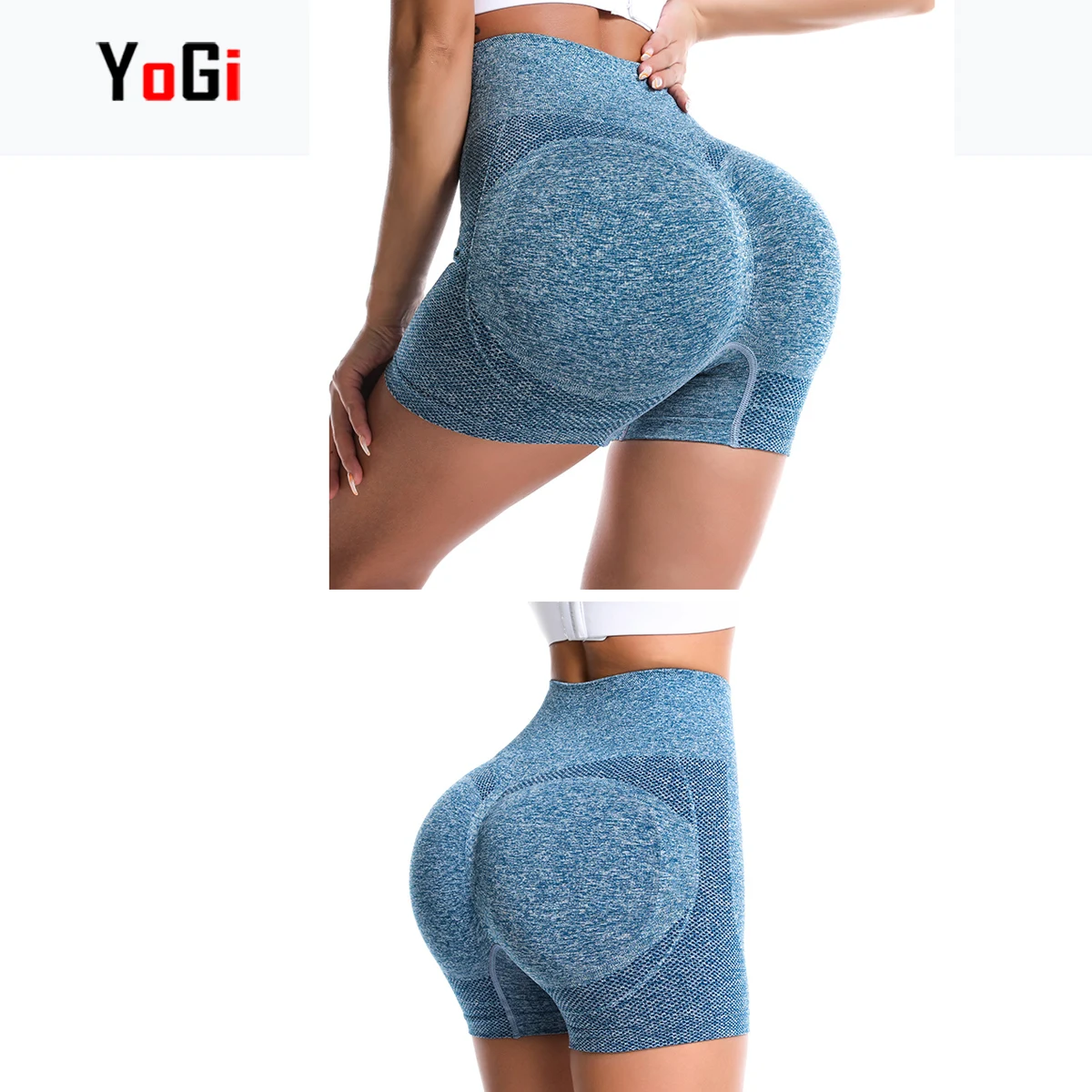 16 Colors New Fashion High Waist Girls Casual Seamless Scrunch Butt Sport Yoga Pants Shorts For Women Tummy Control