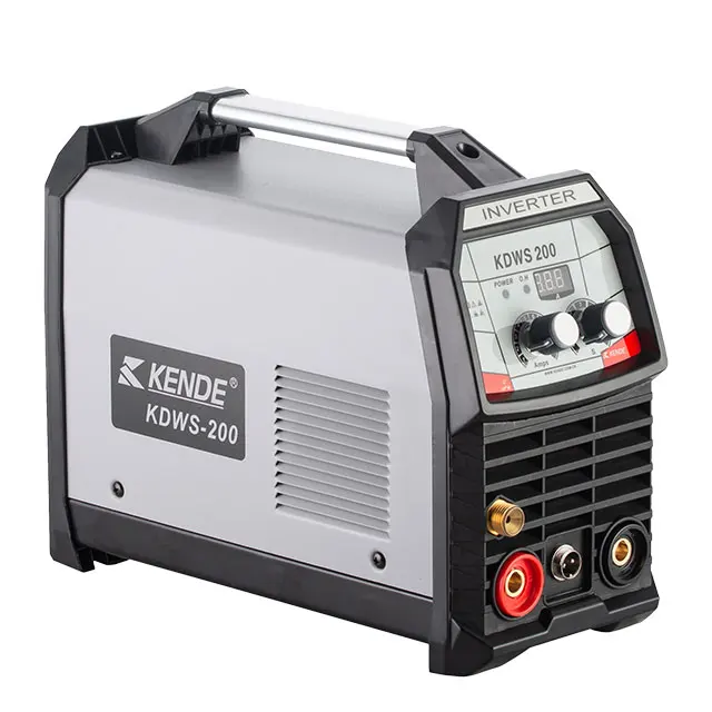 KENDE DC Portable Single Phase 1P 220V Inverter MMA ARC Lift HF DC TIG WS Spot Welding Welder Machine KDWS 200